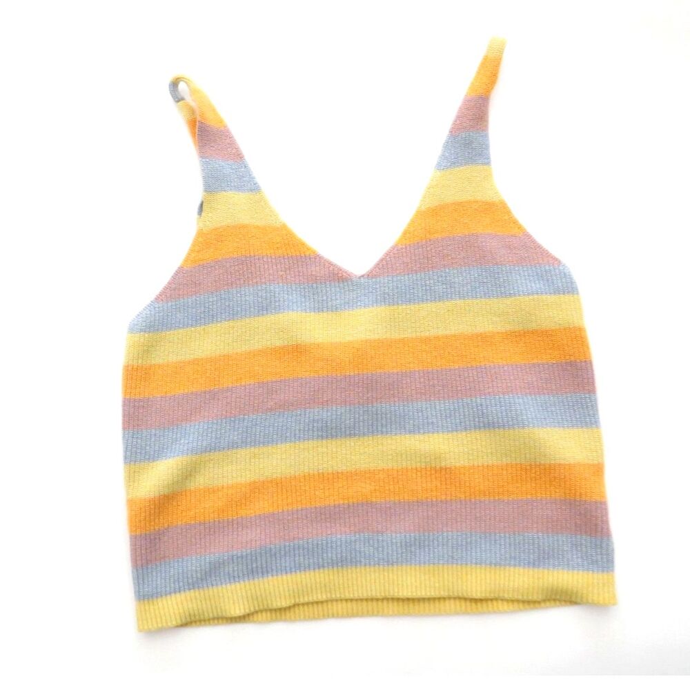 RVCA Rainshadow Sweater Tank Boho Festival 100% Cotton S EUC
